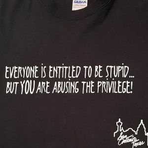 New Stupid Privilege Tee Shirt  3XL